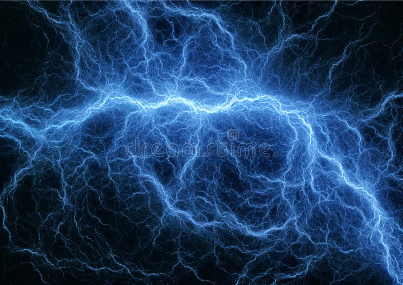 Blue lightning stock illustration. Illustration of color - 74116858