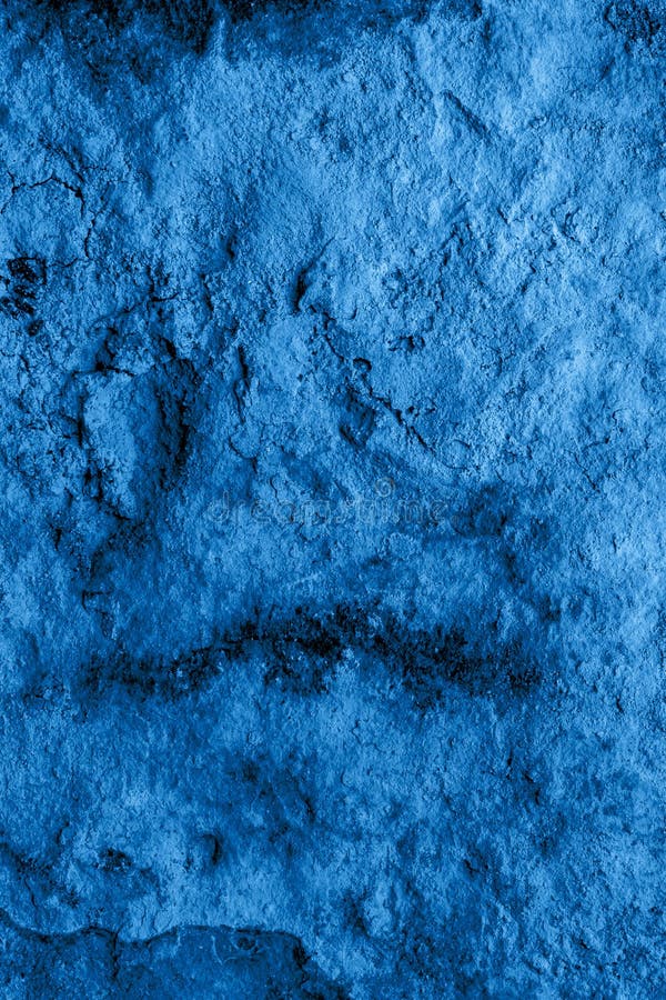 Blue Limestone Rock with Visible Details. Background or Texture Stock