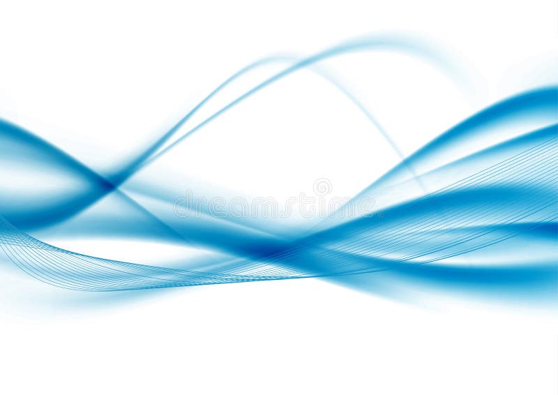 Blue lines abstract modern wavy background stock illustration