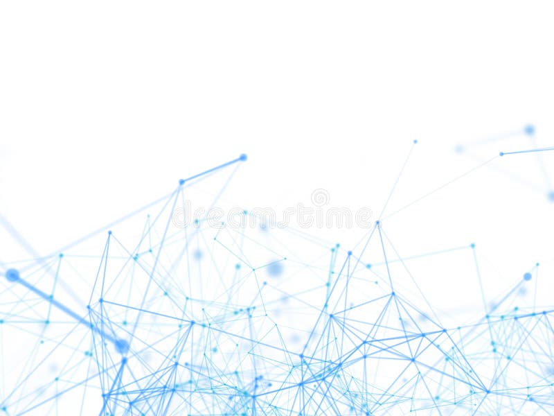 Blue lines background in technology concept, abstract stock illustration