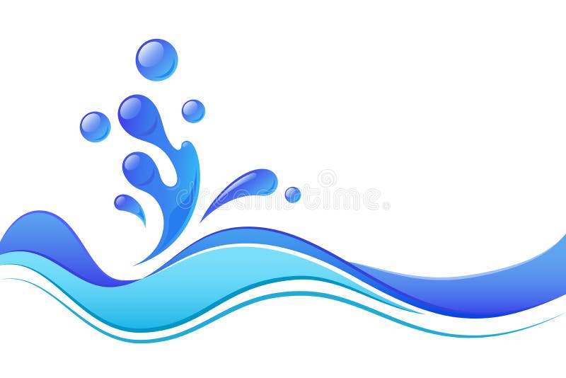 Blue liquid design stock illustration