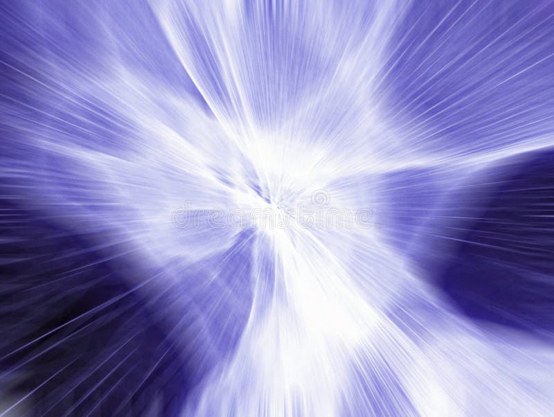 Blue luminous flux. Abstract fractal light background