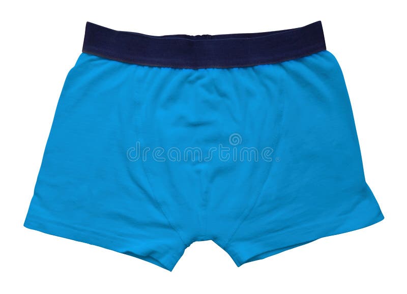 Male Underwear Isolated - Blue Stock Image - Image of shorts, isolated ...