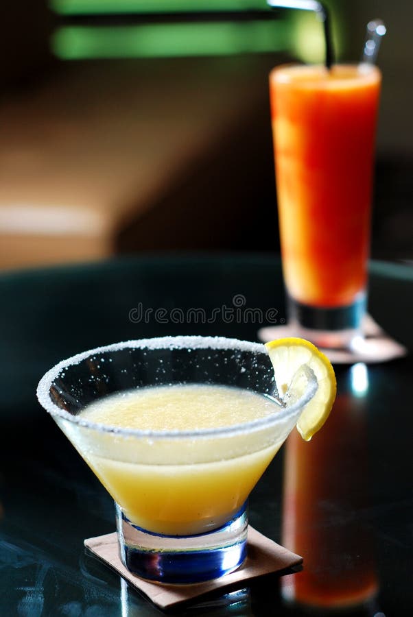 Blue Margarita Cocktail with Lemon Stock Photo Image of lemonade