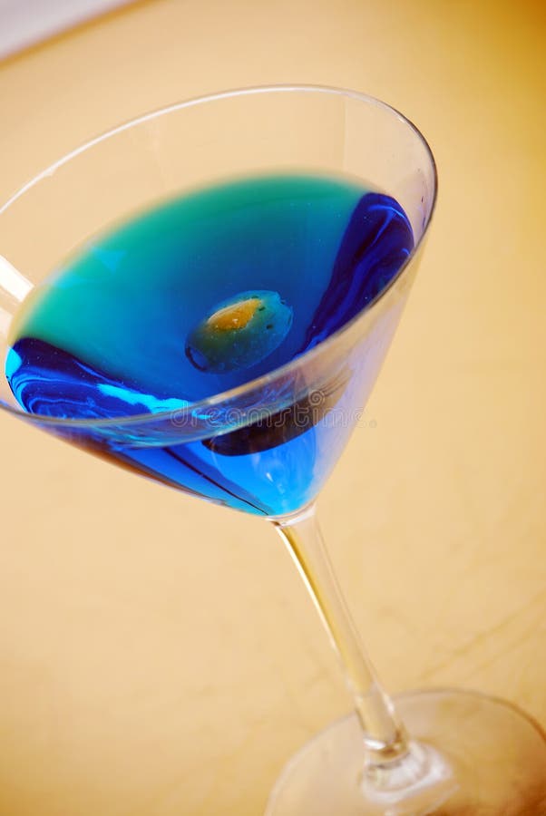 Blue Martini stock image. Image of party, angled, blue 17583903