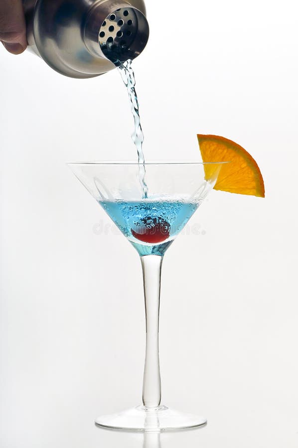 Blue martini 2 stock photo. Image of glass, blue, food 389370