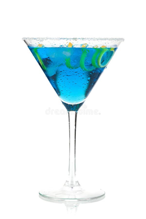 Blue Martini stock photo. Image of celebration, colorfull 51304