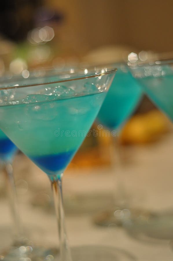 Blue Martinis stock photo. Image of martini, aqua, drunk 79338556