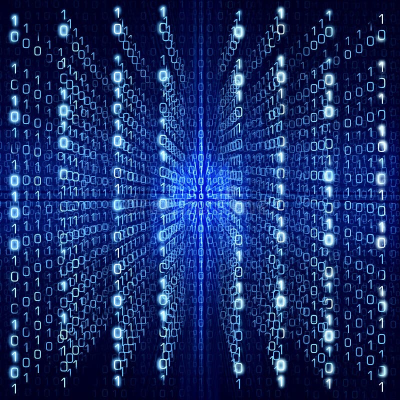 Blue Matrix Abstract - binary code Digital background - big size. Blue Matrix Abstract - binary code Digital background - big size