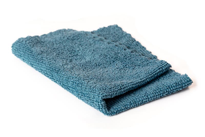 Blue Microfiber Cloth for Cleaning Premises. Housework and Office Work ...