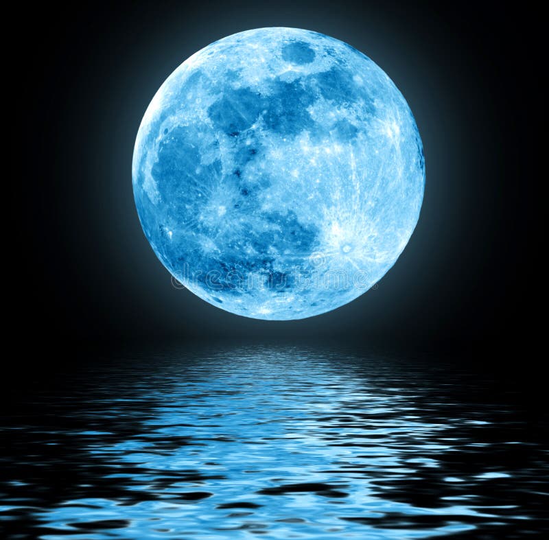 Lune Bleu Blue moon stock image. Image of horizon, artistic, fantasy - 22297973