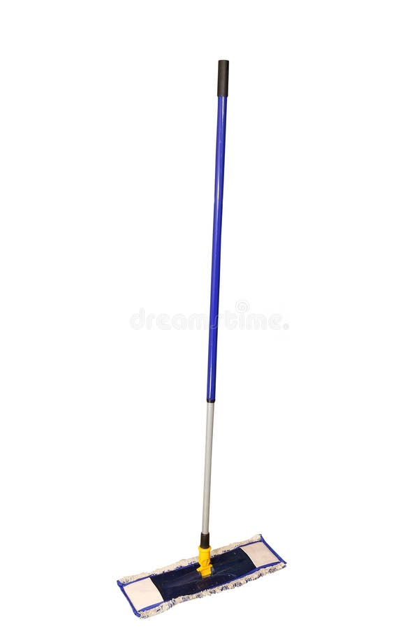 Blue mop stock photo. Image of chores, work, neat, brush 11845174