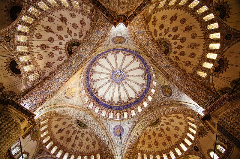 Blue mosque ceiling