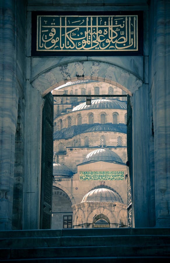 Fragment of Blue Mosque / Istanbul / Turkey / split toning