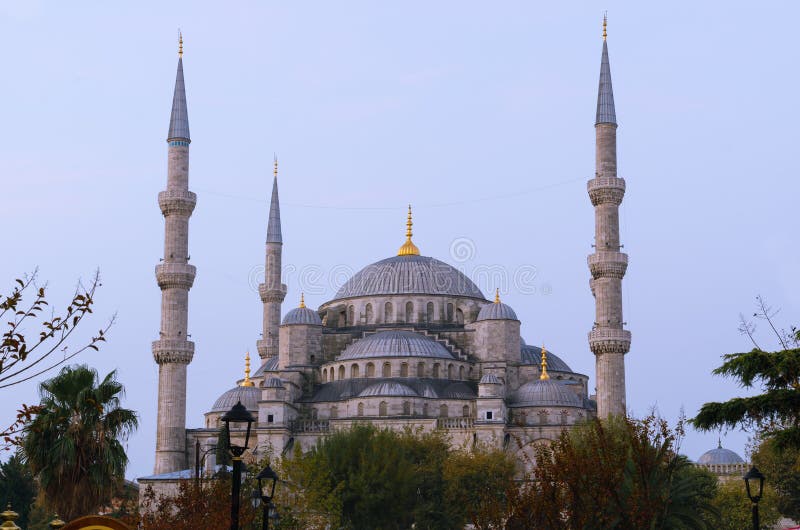 Blue Mosque point of view from Sultanahmet par. stock image