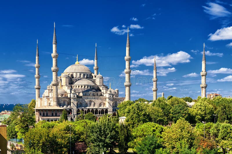 Blue Mosque, Sultanahmet, Istanbul, Turkey stock photography