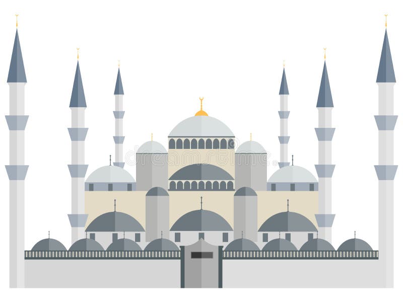 blue mosque Τουρκία Κωνσταντινούπολη διανυσματική απεικόνιση blue mosque Τουρκία Κωνσταντινούπολη διανυσματική απεικόνιση