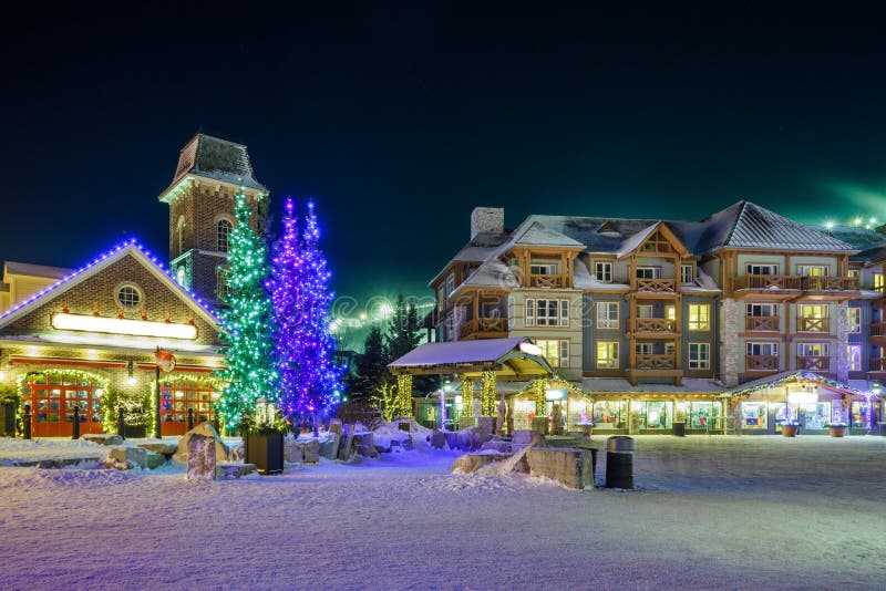 Blue Mountain Village in winter