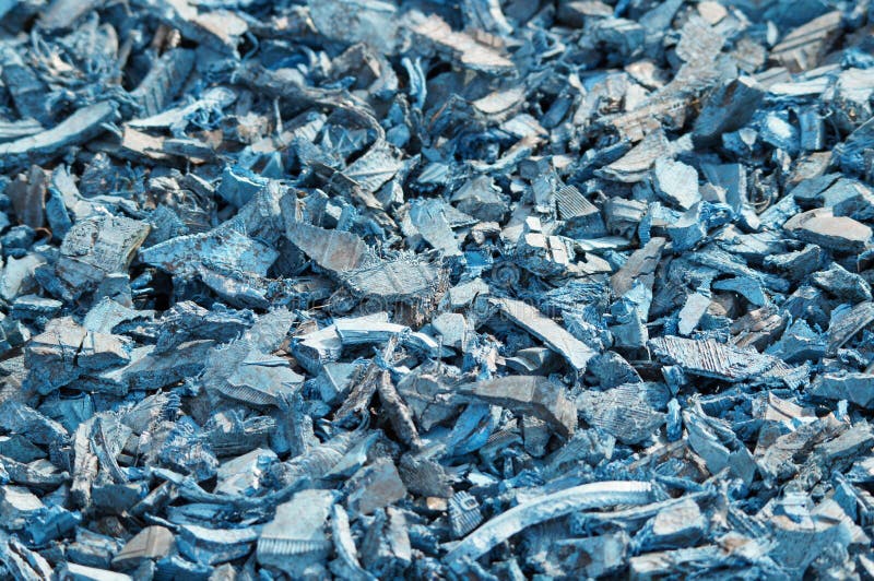 Blue Mulch stock photo. Image of shreds, painted, chips 37209934