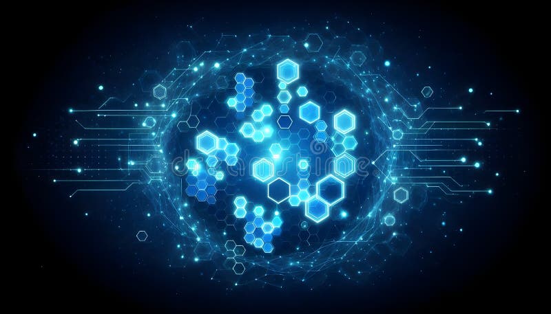 Enhance your visuals with a stunning blue neon hexagonal abstract background. Featuring a futuristic, geometric design with glowing neon blue hexagons, this high-tech backdrop is perfect for websites, digital art, presentations, and creative projects. Download now for a sleek and modern aesthetic!