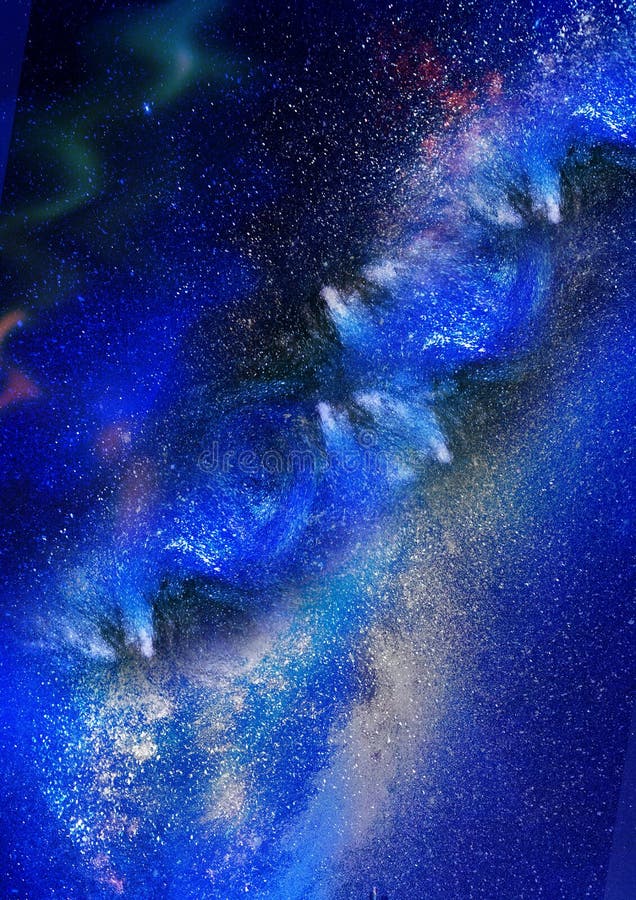 Blue Night Sky with Stars. Night Sky Wallpapers Stock Illustration