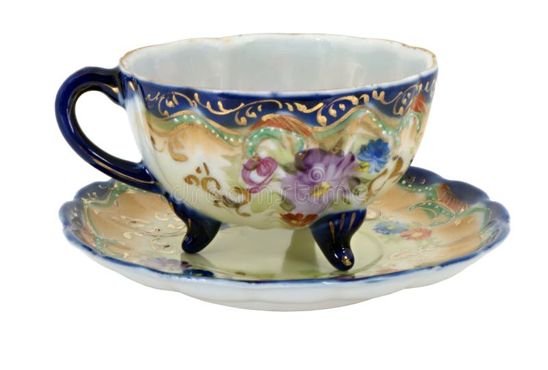 Blue Nippon Hand Painted Teacup