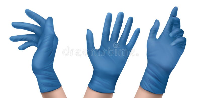 Download Latex Or Nitrile Medical Rubber Gloves Vector Icon On ...