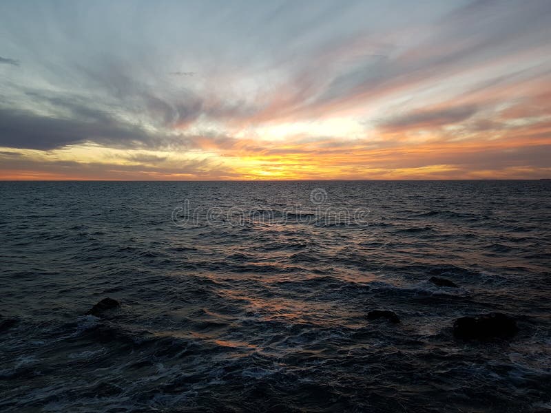 Blue ocean stock image. Image of ocean, water, blue 154184935