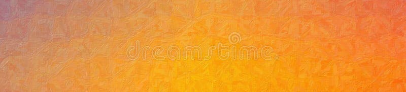 Blue and orange Realistic Impasto in banner shape background illustration.