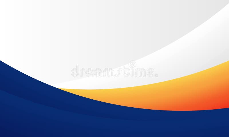 Blue Orange und weißer moderner Kurvenhintergrund vektor abbildung