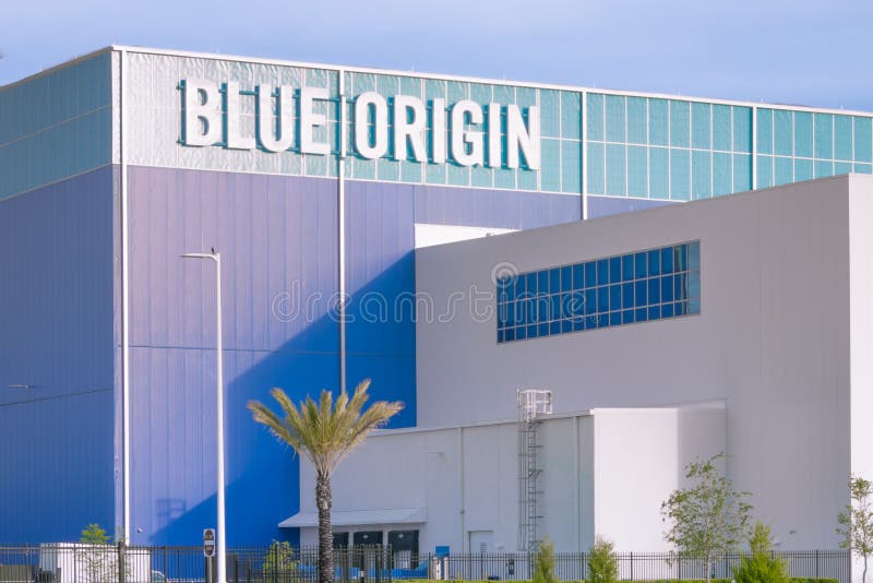 Blue Origin-de Faciliteit van de Voertuigproductie royalty-vrije stock foto Blue Origin-de Faciliteit van de Voertuigproductie royalty-vrije stock foto