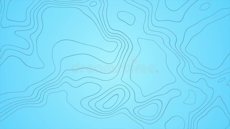 Grey Outline Topographic Contour Map Abstract Tech Motion