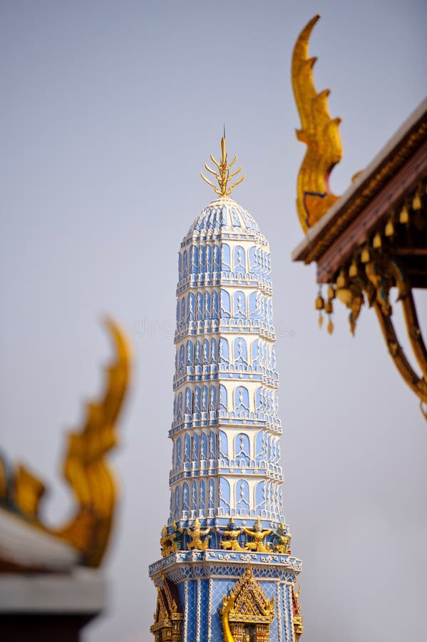 Blue Pagoda Temple stock photo. Image of monster, architecture 20468480