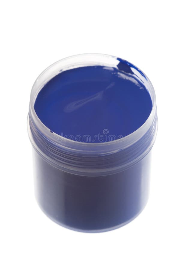 Blue paint stock image. Image of craft, decorative, hobbies 12125245
