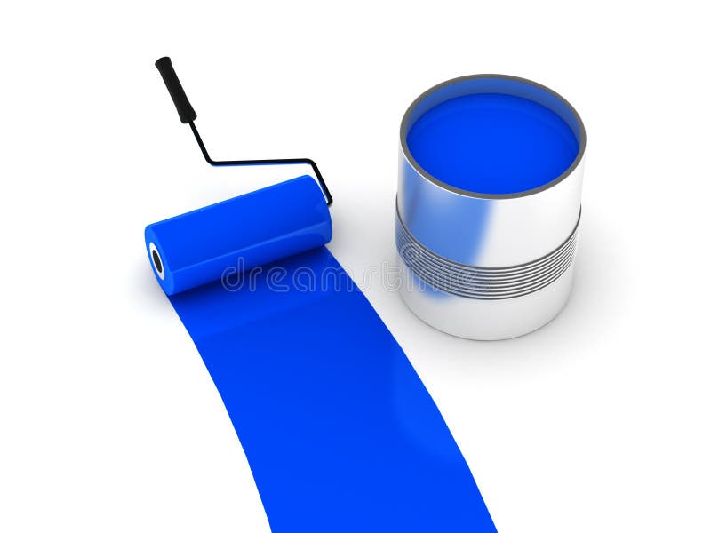 Blue paint stock illustration Blue paint stock illustration