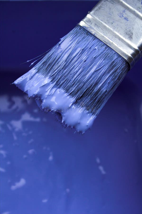 Blue paint stock photo. Image of purple, interior, decorating 1450892