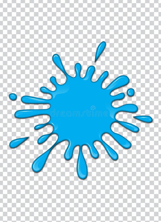 Blue paint splash with transparency background. Vector illustration. stock illustration Blue paint splash with transparency background. Vector illustration. stock illustration