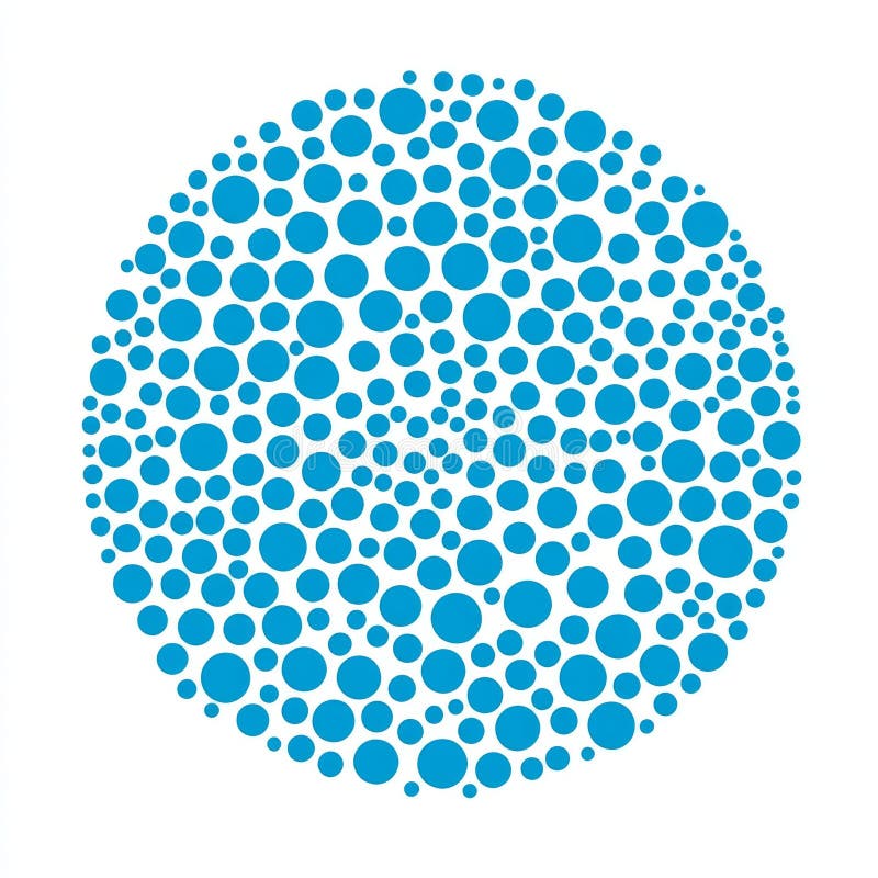 Blue paint splatters create a speckle texture with a seamless abstract pattern, featuring scattered dots on a white stock photo