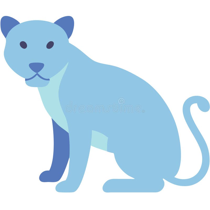 Blue Panther Vector Illustration for Creative Design and Decor vector illustration
