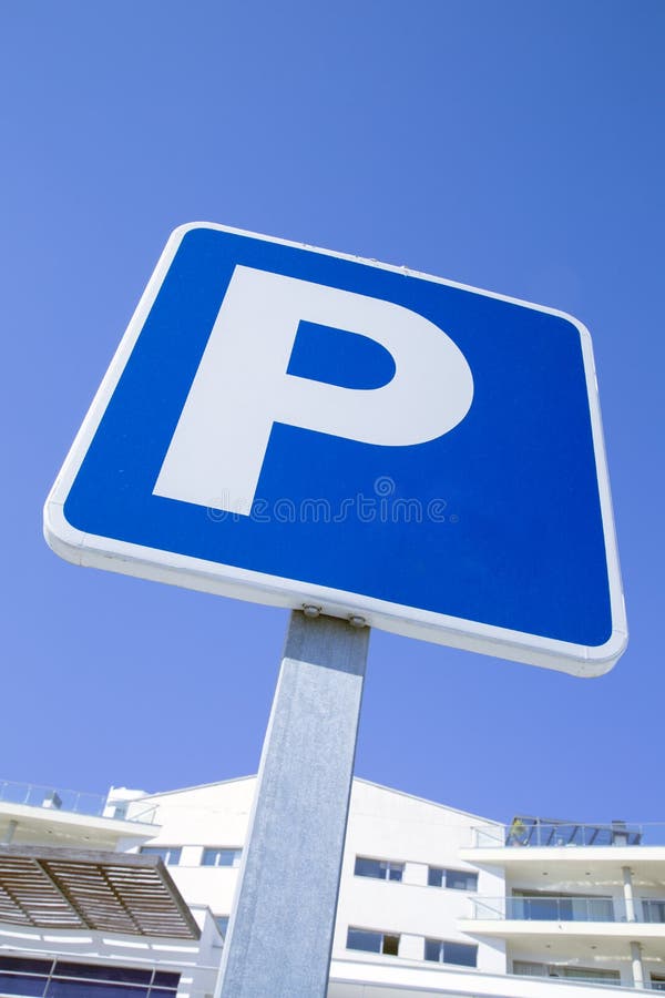 Blue Parking Sign stock photo. Image of blue, parking 17813816