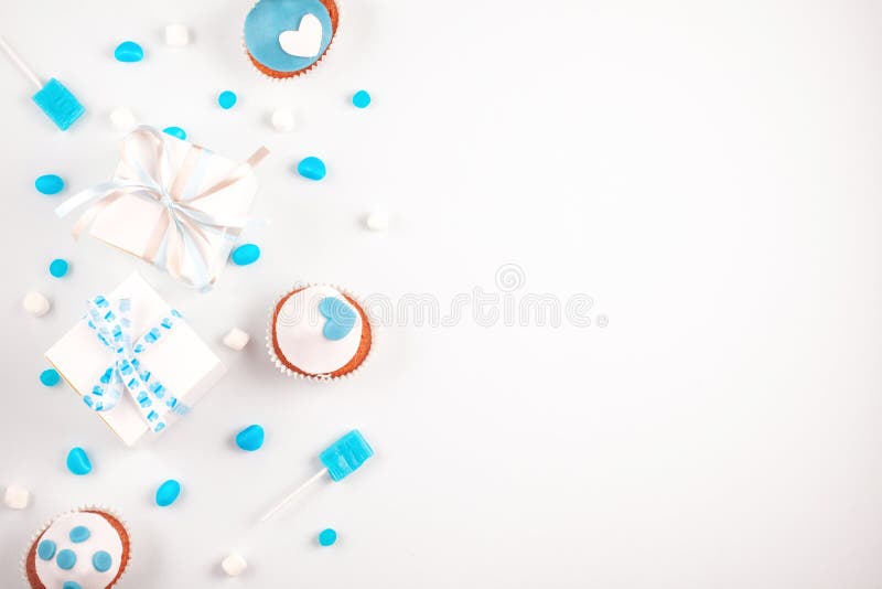 Blue party accessories. Invitation, birthday, bachelorette party. Blue party accessories over the white background. Invitation, birthday, bachelorette party royalty free stock photos Blue party accessories. Invitation, birthday, bachelorette party. Blue party accessories over the white background. Invitation, birthday, bachelorette party royalty free stock photos