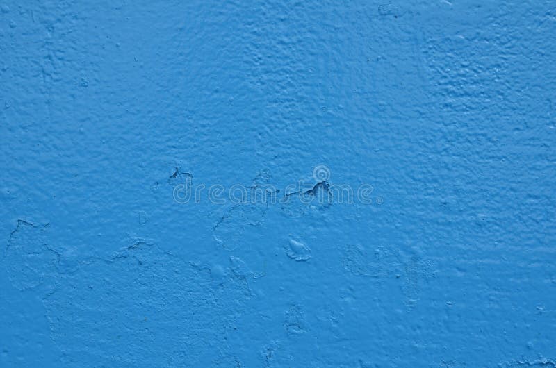 Blue Peeling Paint on Concrete Background Stock Image Image of