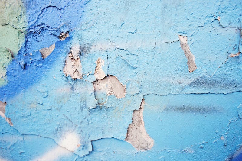 Blue Peeling Paint on a Concrete Wall Stock Photo Image of abstract, textured 89298430