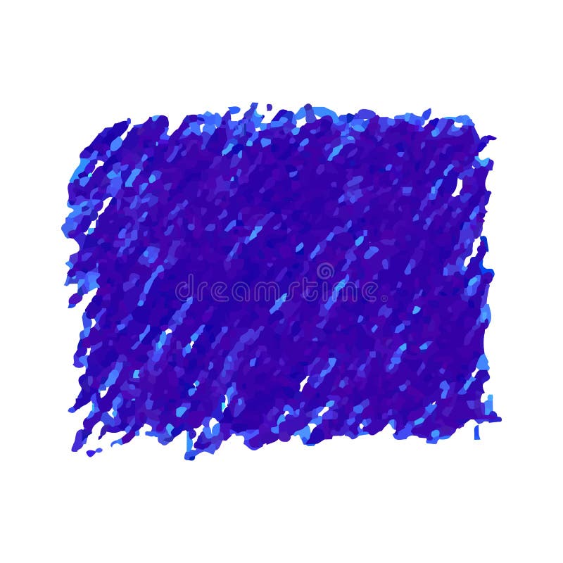 Blue Pen Scribble Texture Stain Isolated On White ...