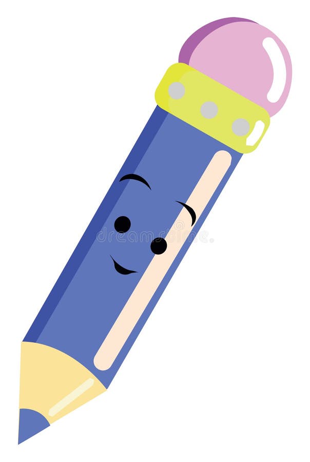 Blue Pencil, Illustration, Vector Stock Illustration Illustration of
