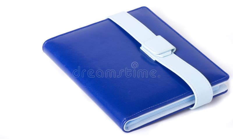 Blue photo album stock photography