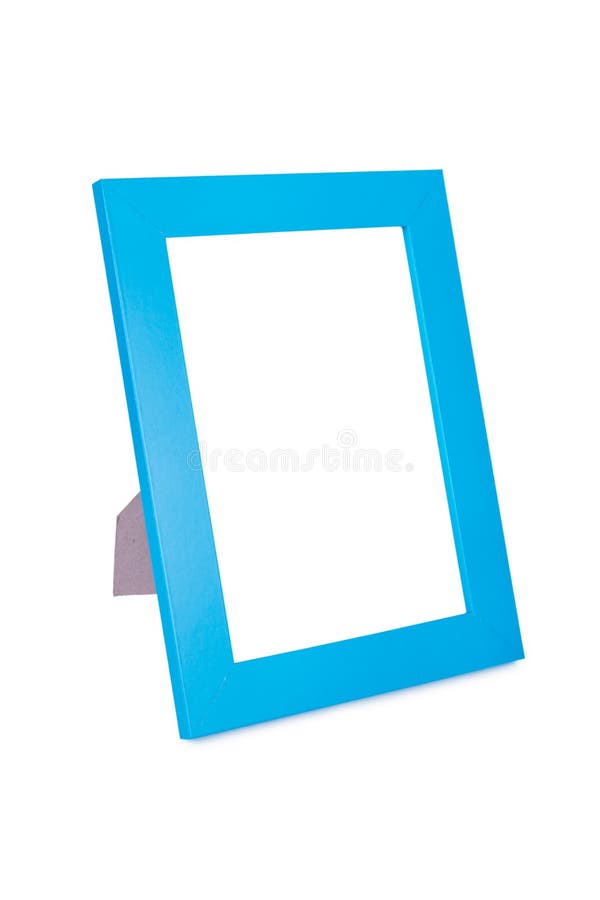 Blue picture frame royalty free stock photography
