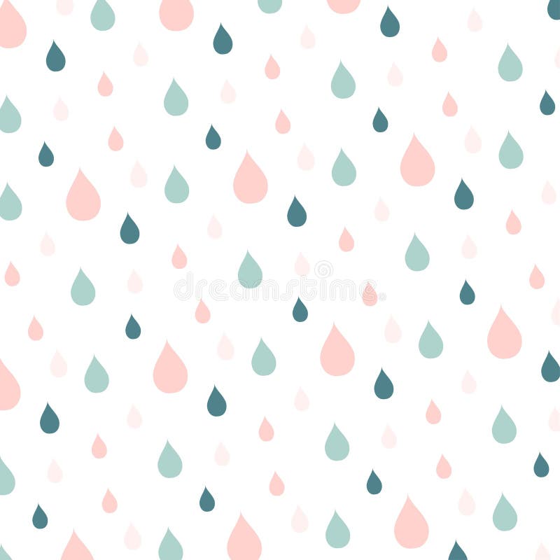 Blue and pink rain drops on white royalty free illustration Blue and pink rain drops on white royalty free illustration