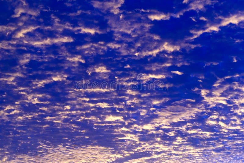 Sunrise with Blue Pink Cloudy Sky Stock Photo - Image of cloud ...