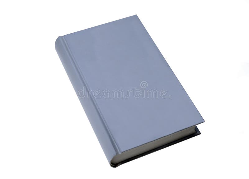 Blue, plain book for graphic design